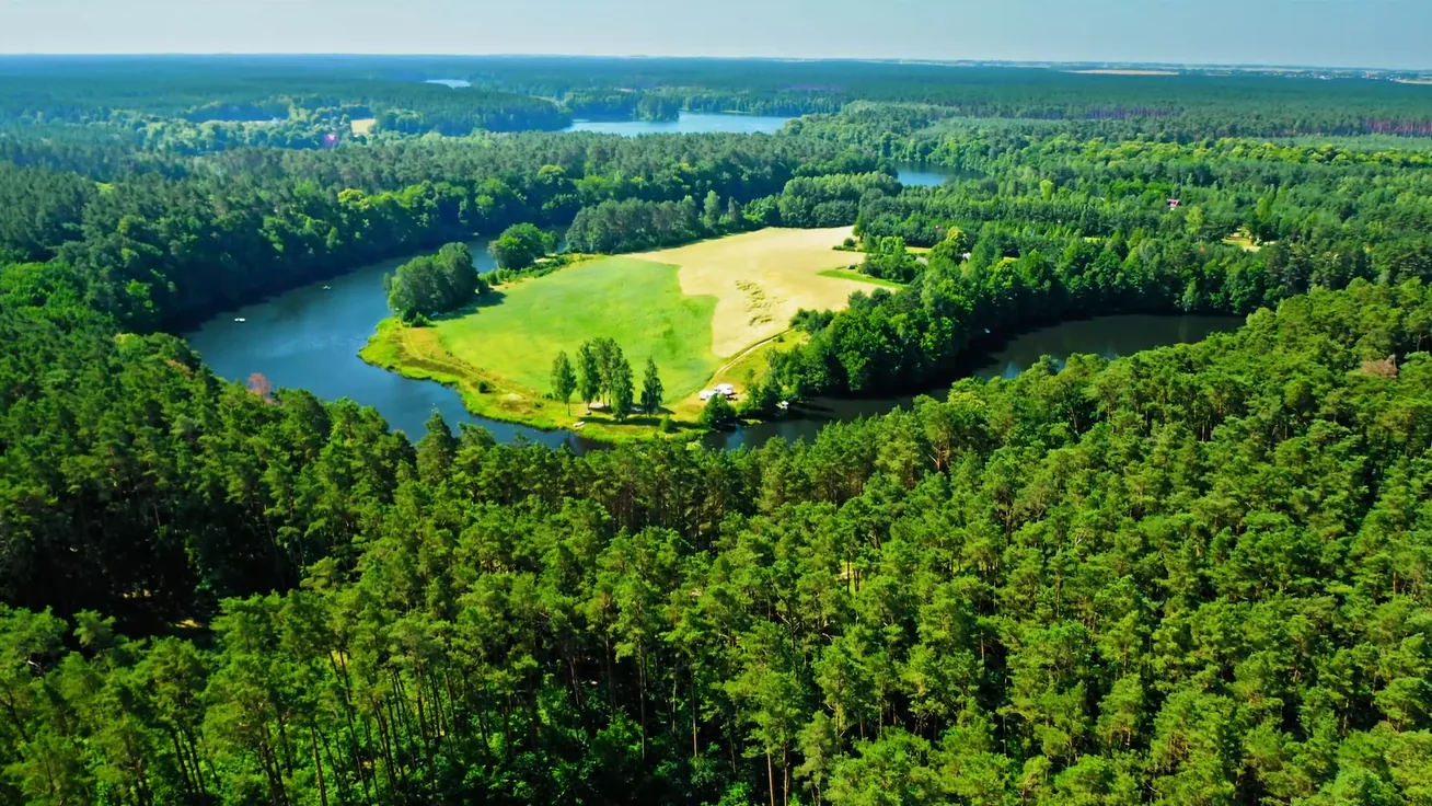 Green landscape representing sustainable mining